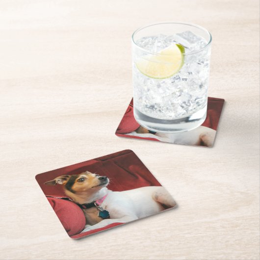 klassisch rechteckiger pappuntersetzer (Vor Ort)