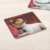 klassisch rechteckiger pappuntersetzer (angewinkelt)