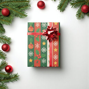 Klassisch Retro-Feiertags-Vintage-Whimsical Geschenkpapier