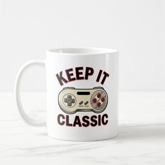Klassisch Retro-Videospiel-Controller-Tasse Kaffeetasse (Links)