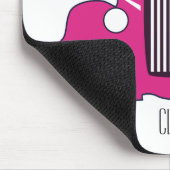 Klassisch rosa Auto Mousepad (Ecke)