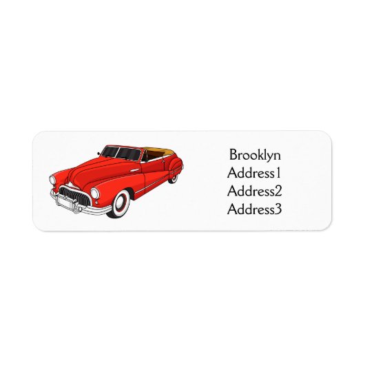 Klassisch rot 1948 Auto (Vorne)