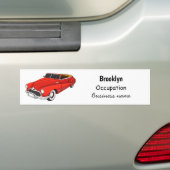 Klassisch rot 1948 Auto Autoaufkleber (Auf Auto)