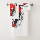 Klassisch rot 1948 Auto Badhandtuch Set (Insitu)