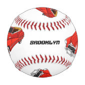 Klassisch rot 1948 Auto Baseball (Rückseite)