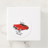 Klassisch rot 1948 Auto Geschenkanhänger (Beispiel)