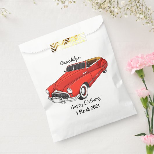 Klassisch rot 1948 Auto Geschenktütchen (Versiegelt)