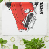 Klassisch rot 1948 Auto Geschirrtuch (Gefaltet)