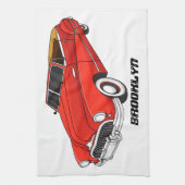 Klassisch rot 1948 Auto Geschirrtuch (Vertikal)