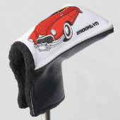 Klassisch rot 1948 Auto Golf Headcover (3/4 Vorderseite)