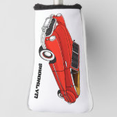 Klassisch rot 1948 Auto Golf Headcover (Rotieren 90)