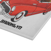 Klassisch rot 1948 Auto Schneidebrett (Ecke)