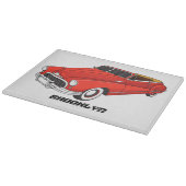 Klassisch rot 1948 Auto Schneidebrett (Ecke)