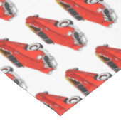 Klassisch rot 1948 Auto Tischdecke (Schrägansicht)