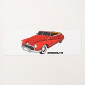 Klassisch rot 1948 Auto Yogamatte (Rückseite (Horizontal))