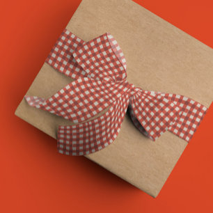 Klassisch rot kariert ripsband