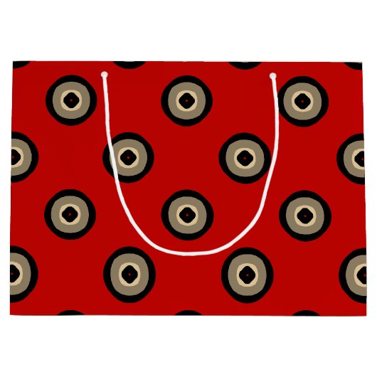 Klassisch rot und schwarz große geschenktüte (Vorderseite)