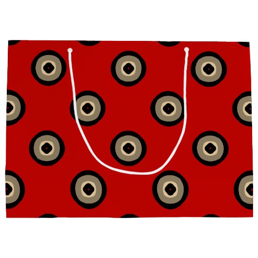 Klassisch rot und schwarz große geschenktüte (Rückseite)