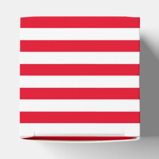Klassisch rot und weiß gestreift geschenkschachtel (Oben)