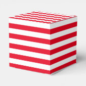 Klassisch rot und weiß gestreift geschenkschachtel (Rückseite)