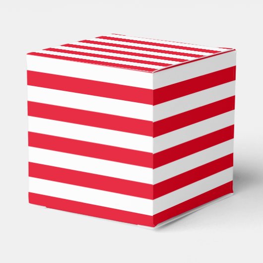 Klassisch rot und weiß gestreift geschenkschachtel (Rückseite)