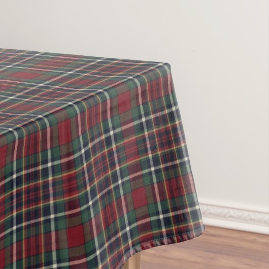 Klassisch rotes dunkelblau-grünes Karomuster Tischdecke (Beispiel)