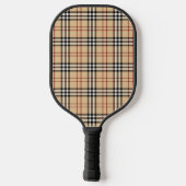 Klassisch schicker schottischer Tartan-Muster Pickleball Schläger (Rückseite)