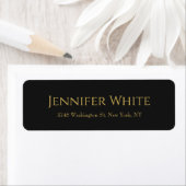 Klassisch schlicht elegant Schwarz Gold Farbe Mini (Insitu)