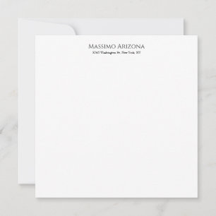 Klassisch schlicht elegante Schwarz-Weiß-Minimalis