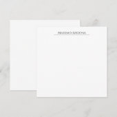 Klassisch schlicht elegante Schwarz-Weiß-Minimalis (Vorne/Hinten)