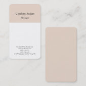Klassisch schlicht, minimalistisch und stilvoll visitenkarte (Vorne/Hinten)