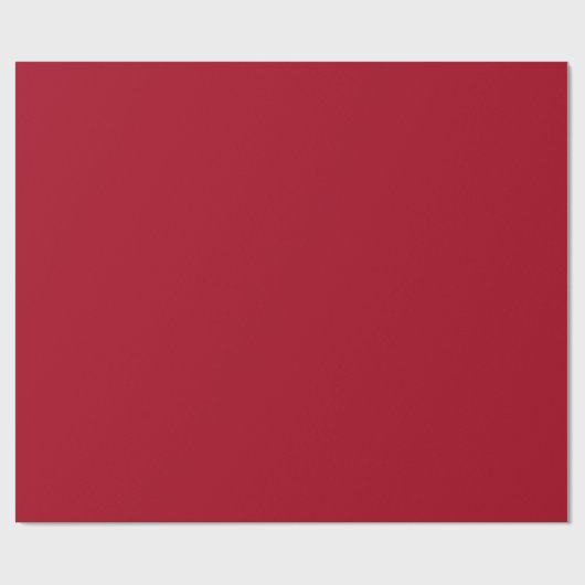 Klassisch Schlicht rot / Solid Red Christmas Geschenkpapier (Flach)