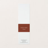 Klassisch schlicht, schlicht, braun visitenkarten (Außenseite Aufgefaltet)