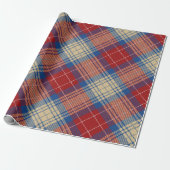 Klassisch schöne Tartan Muster Marine modern Geschenkpapier (Ungerollt)