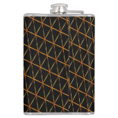 Klassisch schwarz & gelb flachmann (Rückseite)