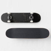 Klassisch Schwarz Skateboard (Horizontal)