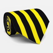 Klassisch schwarz und gelb gestreift Stilvolle Nec Krawatte (Gerollt)