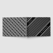 Klassisch Schwarz und Weiß Gästebuch (Voll)