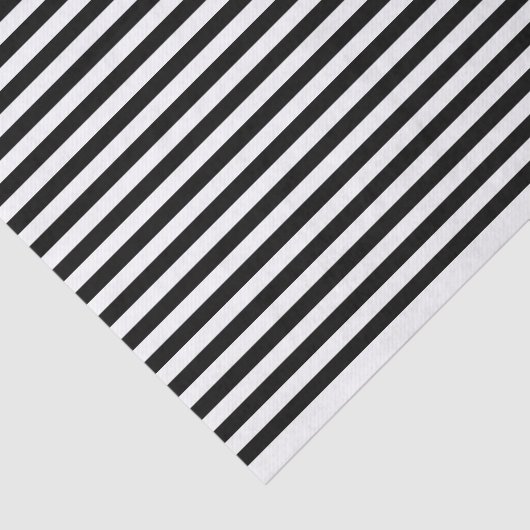 Klassisch schwarz und weiß gestreift seidenpapier (Ausschnitt)