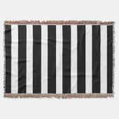 Klassisch schwarz und weiß vertikal gestreift decke (Vorderseite)