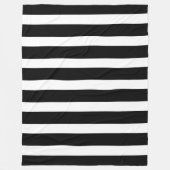 Klassisch schwarz und weiß vertikal gestreift fleecedecke (Vorderseite)