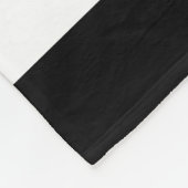 Klassisch schwarz und weiß vertikal gestreift fleecedecke (Ecke)