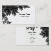 Klassisch Schwarz und Weiß Visitenkarte (Vorne/Hinten)