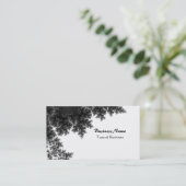 Klassisch Schwarz und Weiß Visitenkarte (Stehend Vorderseite)