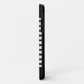 klassisch Schwarz-weiß gestreiftes iPhone/iPad Geh Case-Mate iPhone Hülle (Hinten/Links)