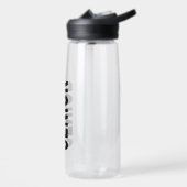 Klassisch schwarzes Senior Custom Trinkflasche (Links)