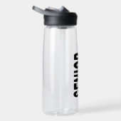 Klassisch schwarzes Senior Custom Trinkflasche (Rechts)