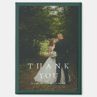 Klassisch Smaragdgrün Einfache Foto Hochzeit