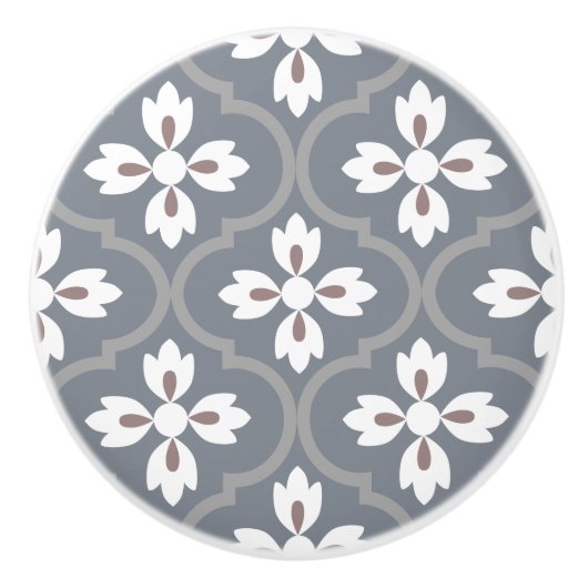 Klassisch Spanisch Mittelmeer attraktiv Vintag Keramikknauf (Vorderseite)