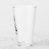 Klassisch Stilvolle Monogram, erster R & Nachname Glas (Links)